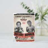 Carte Postale Hillary Clinton contre Donald Trump (Debout devant)