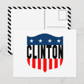 Carte Postale hillary clinton étoiles et rayures (Devant / Derrière)