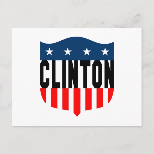 Carte Postale hillary clinton étoiles et rayures (Devant)