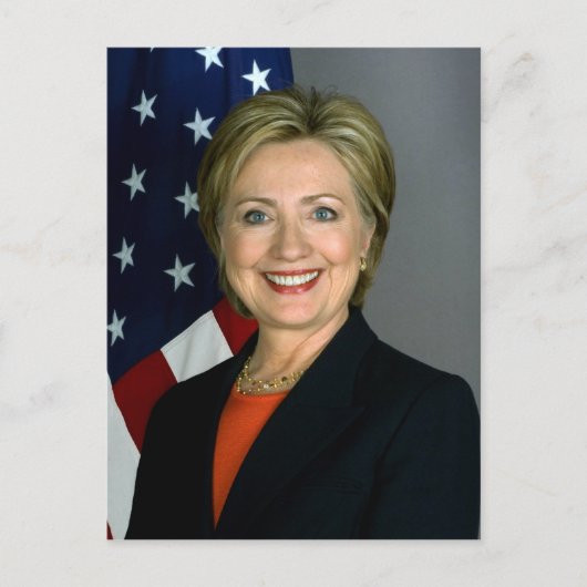 Carte Postale Hillary Clinton Portrait officiel (Devant)