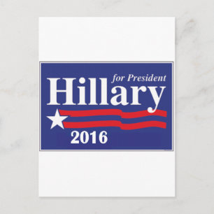 Carte Postale Hillary Clinton pour le président 2016