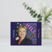 Carte Postale Hillary Clinton Pres (Debout devant)