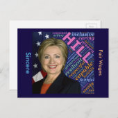 Carte Postale Hillary Clinton Pres (Devant / Derrière)