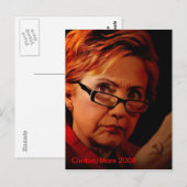 Carte Postale Hillary Marx Clinton (Devant / Derrière)