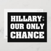 Carte Postale Hillary Notre seule chance (Devant / Derrière)