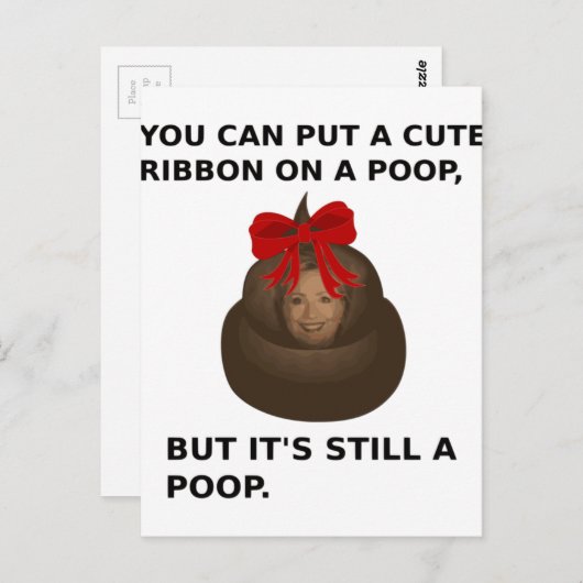 Carte Postale Hillary Poop (Devant / Derrière)