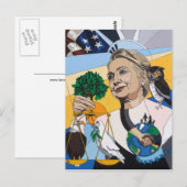 Carte Postale Hillary pour le président 2016 (Devant / Derrière)
