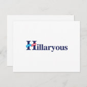 Carte Postale Hillaryous Hillary (Devant / Derrière)