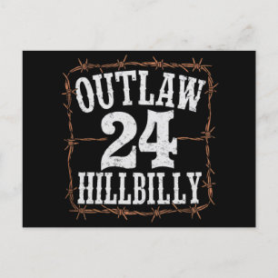 Carte Postale Hillbilly hors-la-loi 2024 Western Trump Vance 202