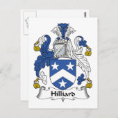 Carte Postale Hilliard Family Crest (Devant / Derrière)