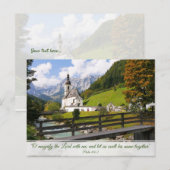 Carte Postale Hillside Church belle scène calme Custom Text (Devant / Derrière)