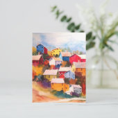 Carte postale Hillside Village House (Debout devant)