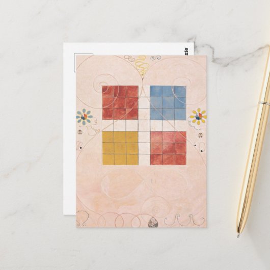 Carte Postale Hilma Af Klint, Les Dix Plus Grands N°10, Art Abst (Devant/Arrière en situation)