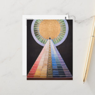 Carte Postale Hilma Af Klint, Retable n°1, Art abstrait