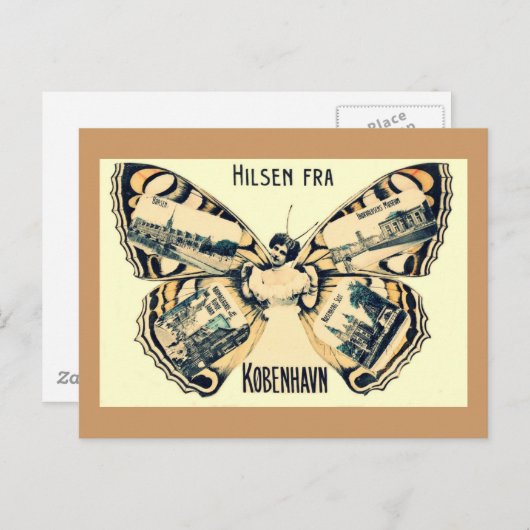 Carte Postale Hilsen Fra Kobenhavn - Salutations de Copenhague (Devant / Derrière)