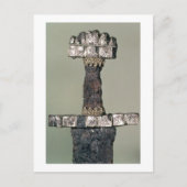 Carte Postale Hilt d'une épée viking trouvée à Hedeby, Danemark, (Devant)