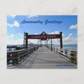 Carte Postale Hilton Head Island Harbour Town Pier Sea Pines (Devant)