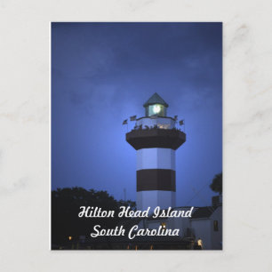 Carte Postale Hilton Head Island Lighthouse en Caroline du Sud