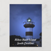 Carte Postale Hilton Head Island Lighthouse en Caroline du Sud (Devant)