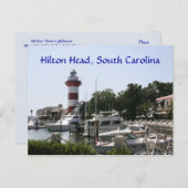 Carte postale Hilton Head, SC Harbour Town Lightho (Devant / Derrière)