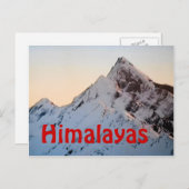 Carte postale Himalayas Everest (Devant / Derrière)