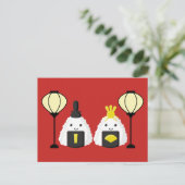 Carte Postale Hina Matsuri Onigiri (Debout devant)