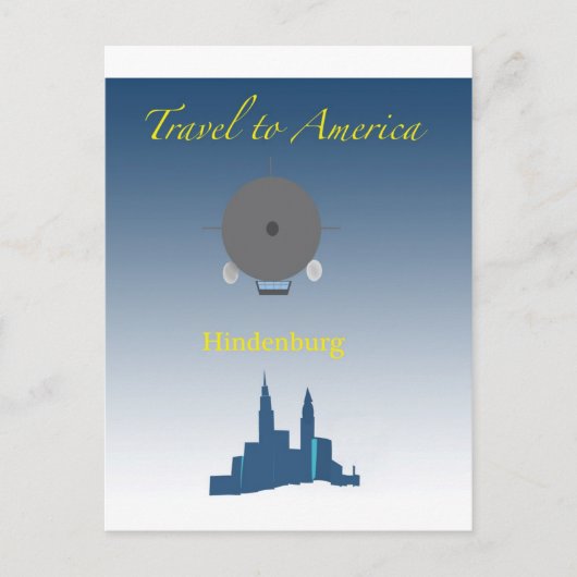 Carte Postale Hindenburg (Devant)