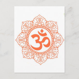 CARTE POSTALE HINDU - BOUDDHA SYMBOLES OM, OHM