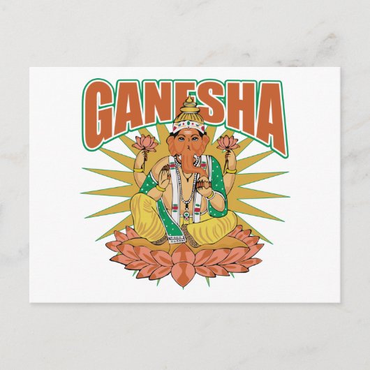 Carte Postale Hindu Ganesha (Devant)