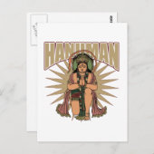 Carte Postale Hindu Hanuman (Devant / Derrière)