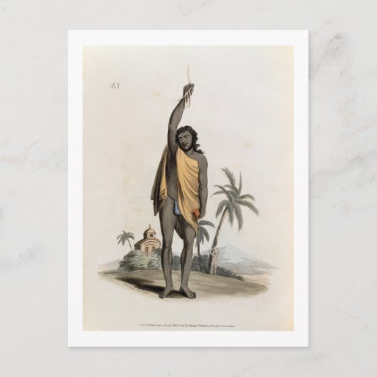 Carte Postale Hindu Priest, pub. par Edward Orme, 1804 (litho) (Devant)