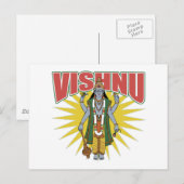 Carte Postale Hindu Vishnu (Devant / Derrière)