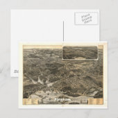 Carte Postale Hingham, Massachusetts en 1885 (Devant / Derrière)