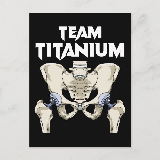 Carte Postale Hip Chirurgie Récupération Cadeaux Hippie Hip Remp (Devant)