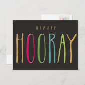 Carte postale Hip Hip Hooray (Devant / Derrière)