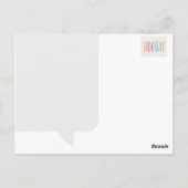 Carte postale Hip Hip Hooray (Dos)