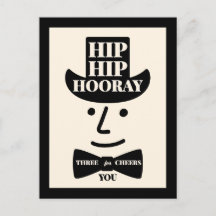 Hip Hip Hourra Trois Acclamations pour Vous Typogr
