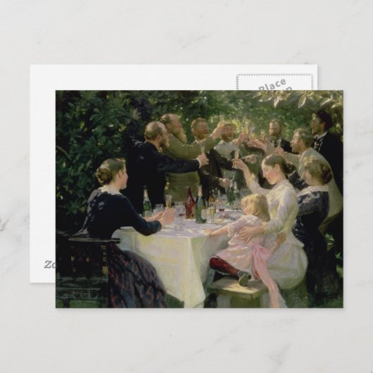 Carte Postale Hip Hip Hurrah ! Fête d'Artists (Devant / Derrière)