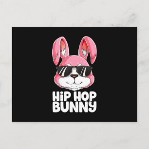 Carte Postale Hip hop Bunny Garçons de Pâques Filles Enfants Hom