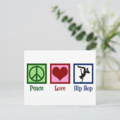 Carte Postale Hip hop Peace Love (Debout devant)