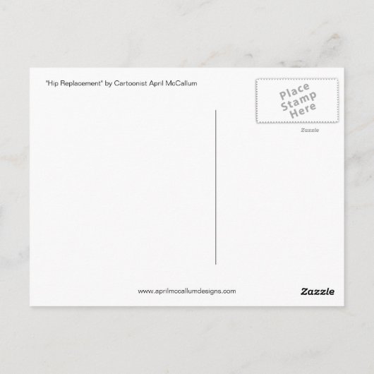 Carte postale HIP REMPLACEMENT par April McCallum (Dos)