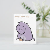 Carte Postale hipp-o (occupé) - customisez-le - (Debout devant)