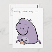 Carte Postale hipp-o (occupé) - customisez-le - (Devant / Derrière)