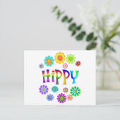 CARTE POSTALE HIPPIE (Debout devant)