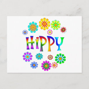 CARTE POSTALE HIPPIE