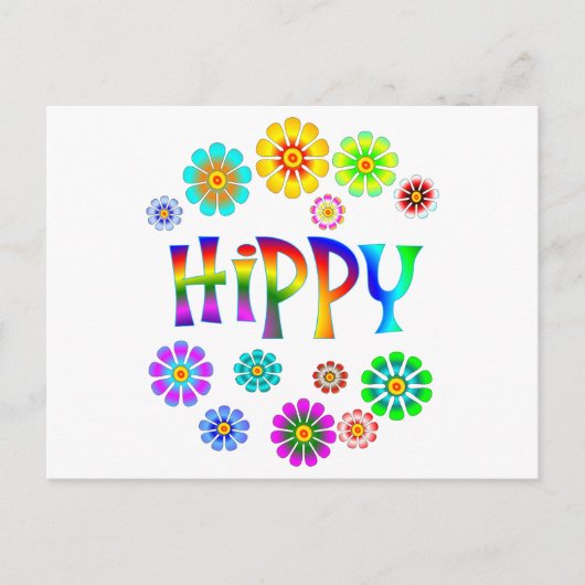 CARTE POSTALE HIPPIE (Devant)