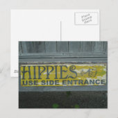 Carte postale Hippie (Devant / Derrière)