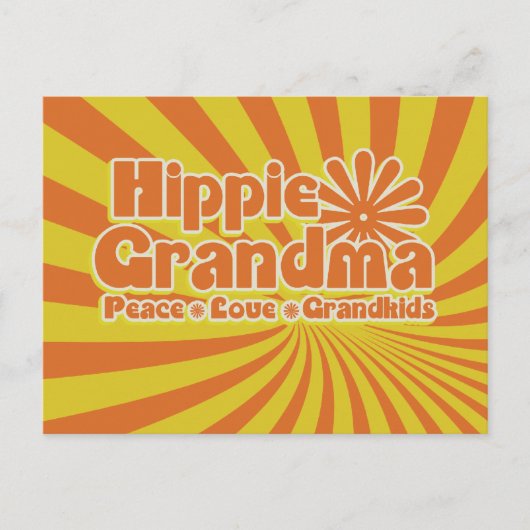Carte Postale Hippie Grand (Devant)