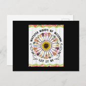 Carte Postale Hippie Guitare (Devant / Derrière)