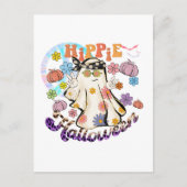 Carte Postale Hippie Halloween Ghost Retro Halloween (Devant)